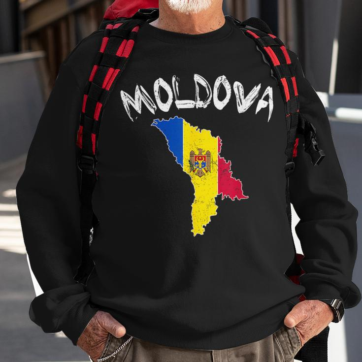 Moldova Moldavian Republika Moldovan National Flags Balkan Sweatshirt Gifts for Old Men