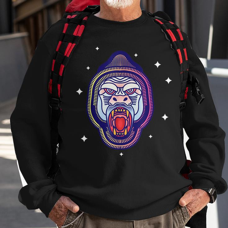 Monkey Scream Sweatshirt Gifts for Old Men