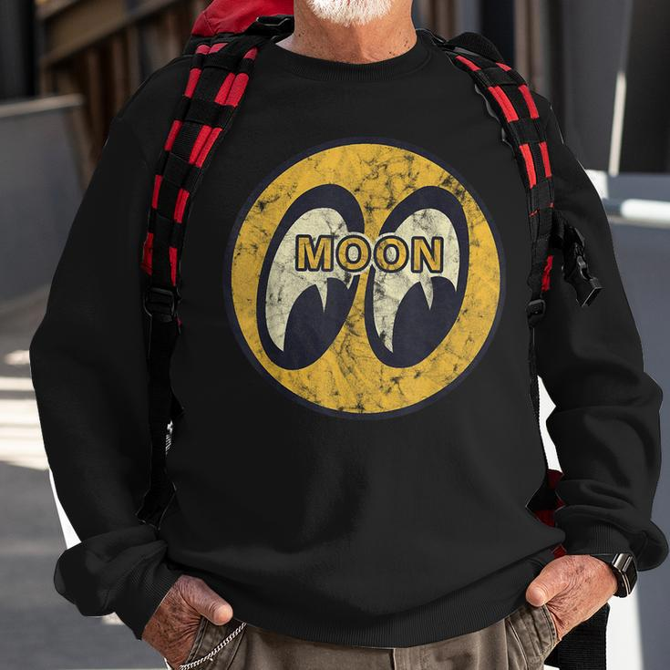 Moon Eyes Icon Graphic Sweatshirt Gifts for Old Men