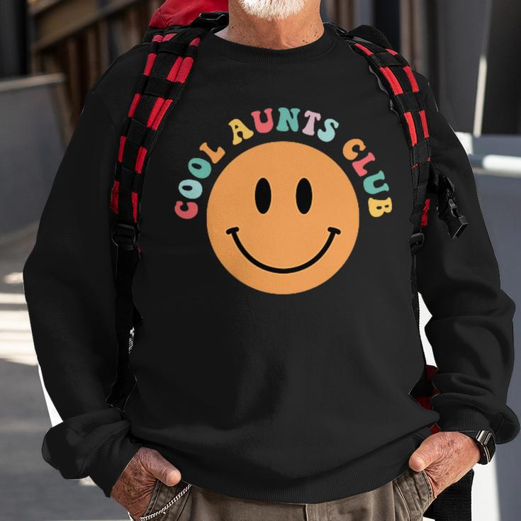 Mothers Day Groovy Auntie Cool Aunts Club 2 Sided Sweatshirt Gifts for Old Men