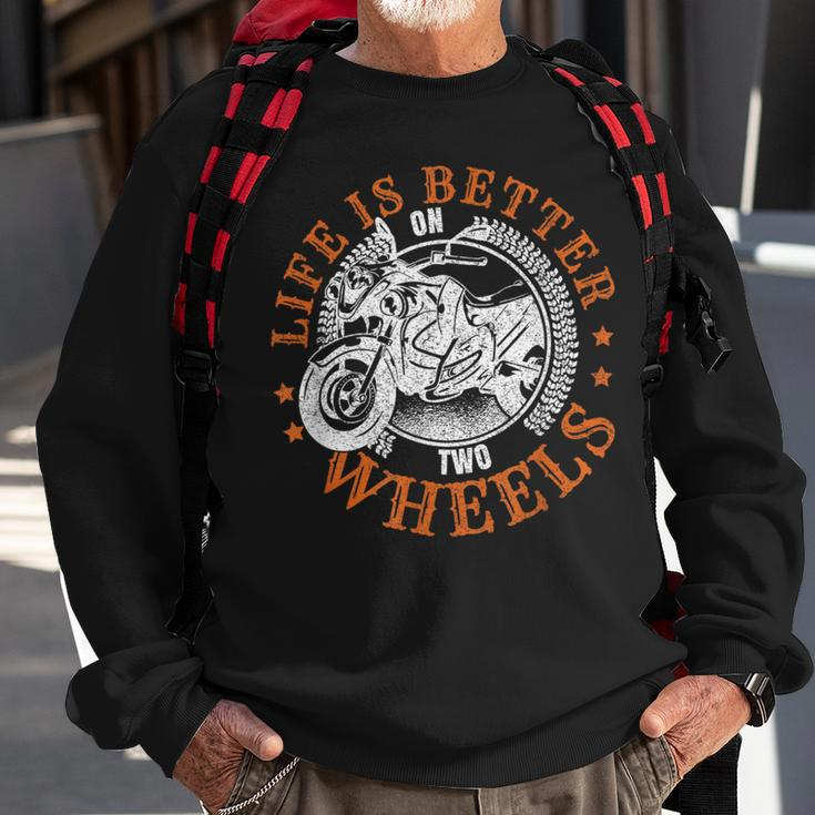 Motorcycle Biker Pride Motorcyclist Bike Rider Sweatshirt Gifts for Old Men