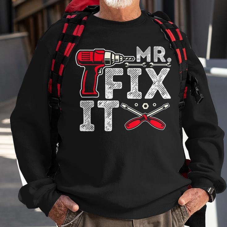 Mr Break It Mr Fix It Funny Dad & Son Matching Fathers Day Sweatshirt Gifts for Old Men
