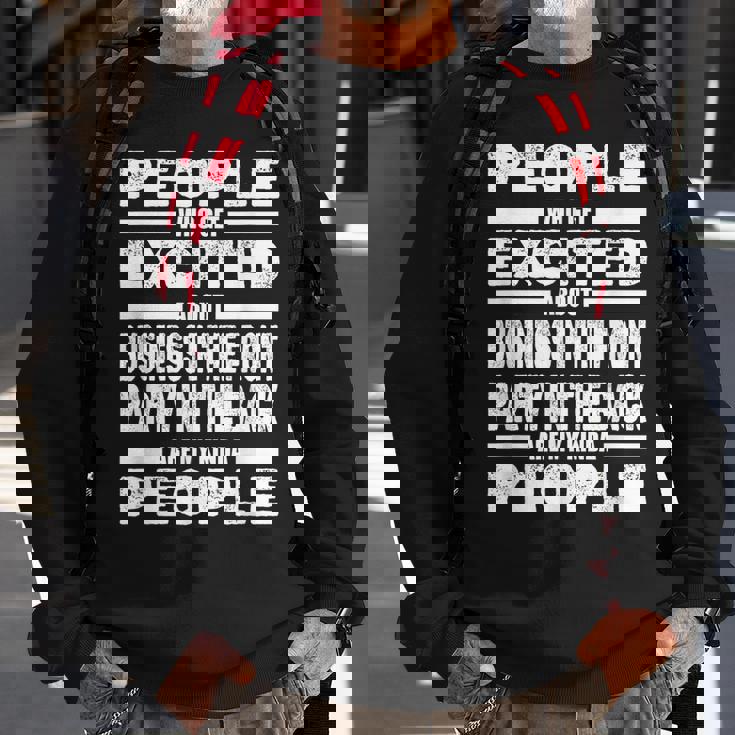 Mullet Pride Front Party Business - Funny Redneck Mullet Sweatshirt Gifts for Old Men