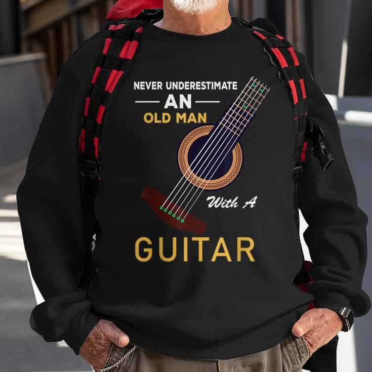 Music Band Owner Quote Guitarist Never Underestimate An Old Sweatshirt Gifts for Old Men