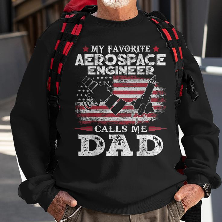 My Favorite Aerospace Engineer Calls Me Dad Usa Flag Father Gift For Mens Sweatshirt Gifts for Old Men