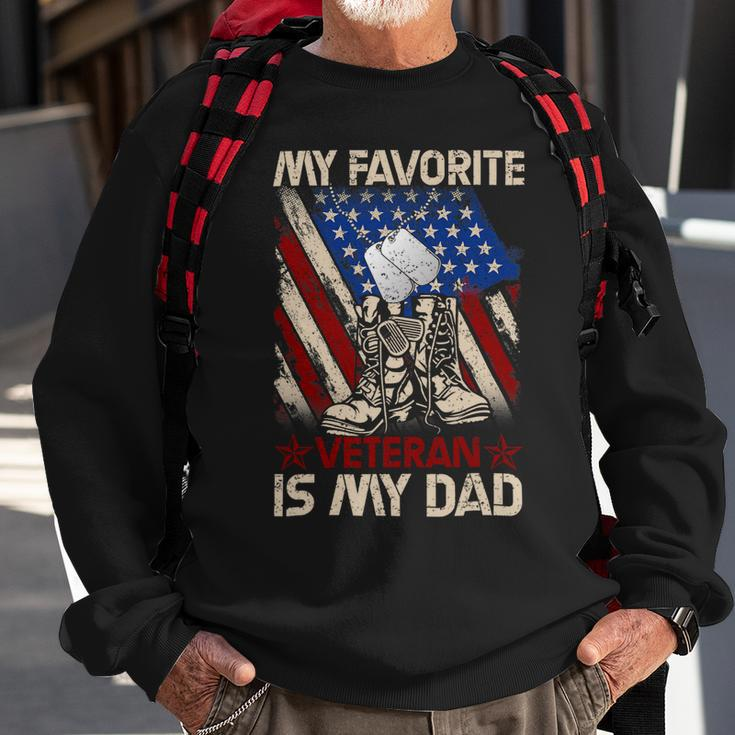My Favorite Veteran Is My Dad Father Veterans Day 1 Sweatshirt Gifts for Old Men