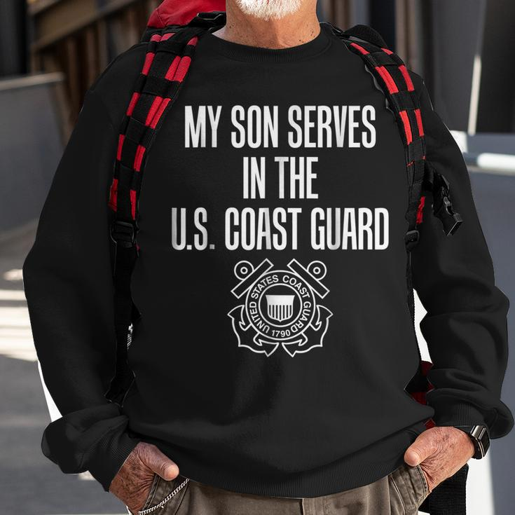 My Son Serve In The Us Coast Guard Sweatshirt Gifts for Old Men