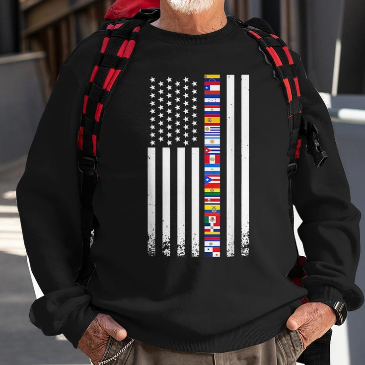National Hispanic Heritage Month Spain Latina Flag Countries Sweatshirt Gifts for Old Men