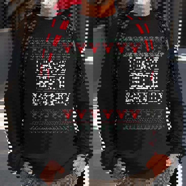 Naughty Holiday Ugly Christmas Sweater Sweatshirt Gifts for Old Men