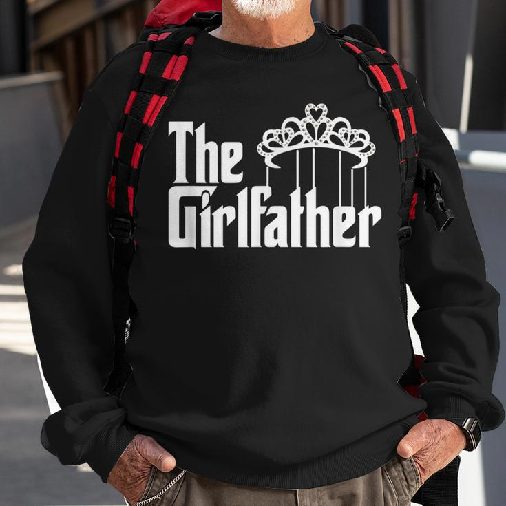 New Dad Gift Baby Girl The Girlfather Baby Girl Reveal Gift Sweatshirt Gifts for Old Men