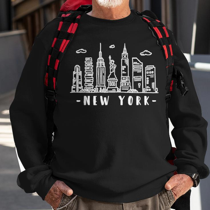 New York City Nyc Ny Skyline Sweatshirt Gifts for Old Men