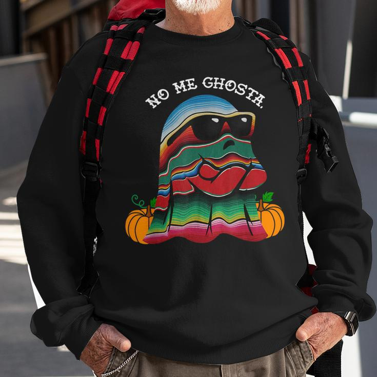 No Me Ghosta Mexican Halloween Ghost Sweatshirt Gifts for Old Men