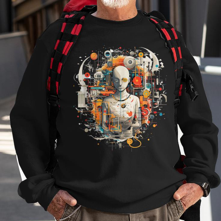 I Have No Idea What This Is Digital Future Prophet Sweatshirt Gifts for Old Men