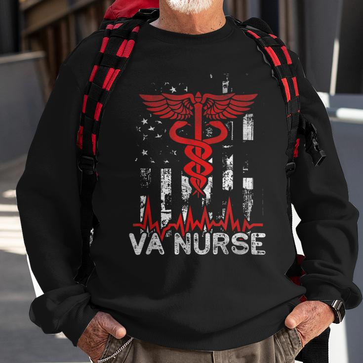 Nursing Patriot Usa Nurse American Flag Va Nurse 4Th Of July Sweatshirt Gifts for Old Men