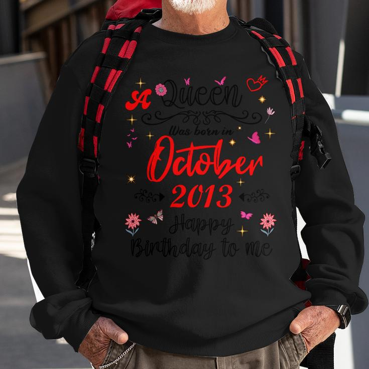 October Birthday A Queen Was Born In October 2013 October Sweatshirt Gifts for Old Men