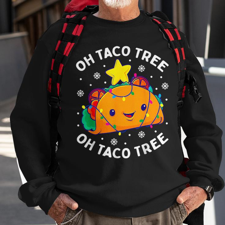 Oh Taco Tree Christmas Cute Xmas Mexican Food Lover Sweatshirt Gifts for Old Men