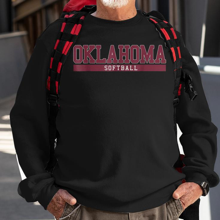 Oklahoma Softball Coach Outfit Softball Player Sweatshirt Gifts for Old Men