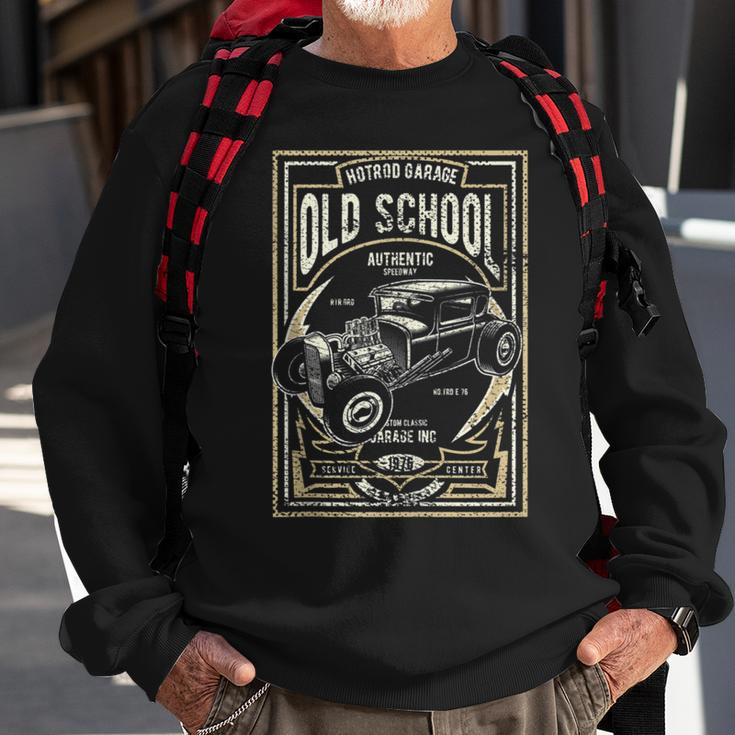 Old School Vintage Hot Rod Garage Men Classic Car Gift For Mens Sweatshirt Gifts for Old Men