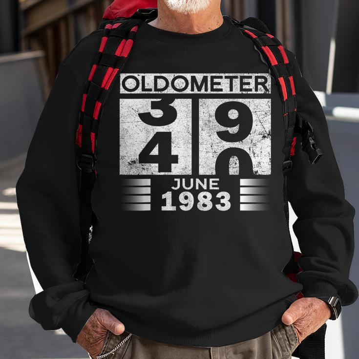Oldometer 39-40 Born In June 1983 Funny 40Th Birthday Sweatshirt Gifts for Old Men