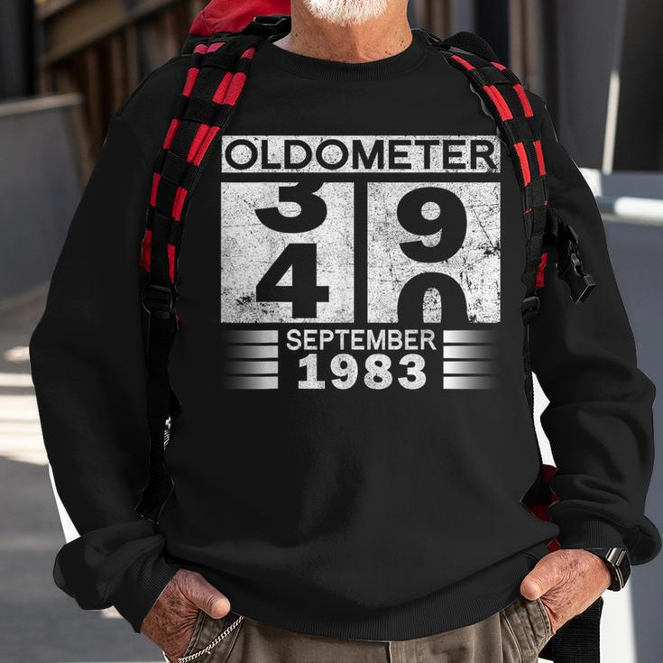 Oldometer 39-40 Born In September 1983 40Th Birthday Sweatshirt Gifts for Old Men