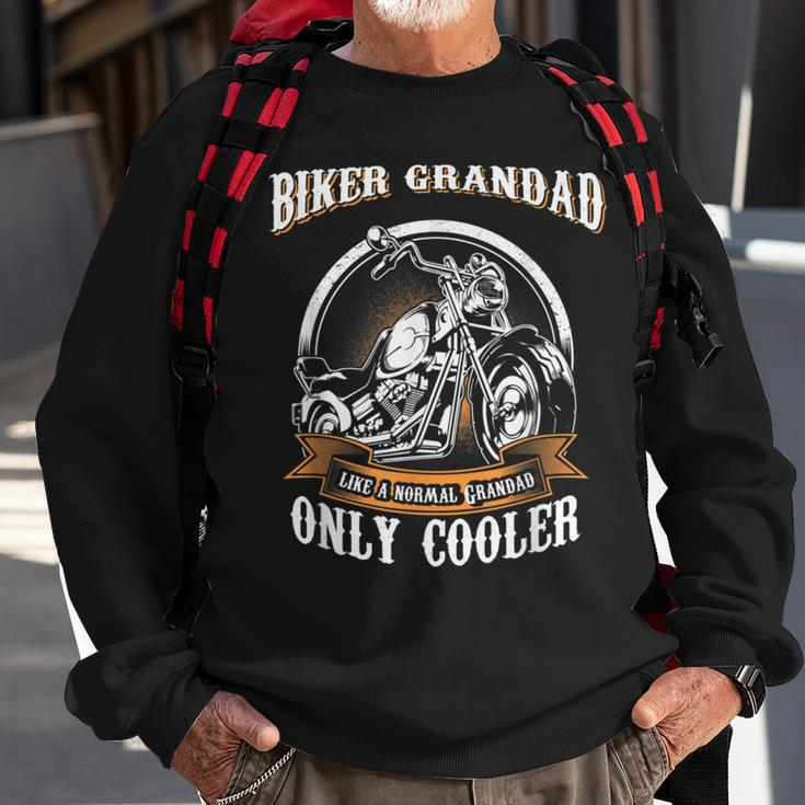 Only Cool Grandad Rides MotorcyclesRider Gift Sweatshirt Gifts for Old Men