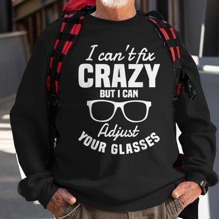 Optician Eye Optometrists Doctor Sweatshirt Gifts for Old Men