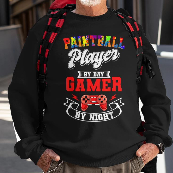 Paintball Paintballer Video Gamer Shooting Team Sport Master Sweatshirt Gifts for Old Men