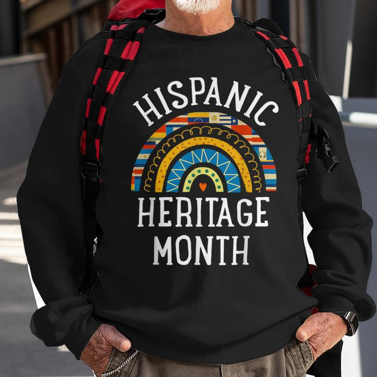 Hispanic Heritage Month National Latino Countries Flags Sweatshirt Gifts for Old Men