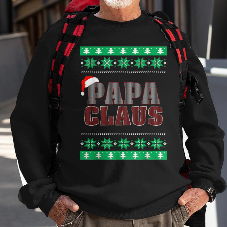 Papa Claus -Matching Ugly Christmas Sweater Sweatshirt Gifts for Old Men