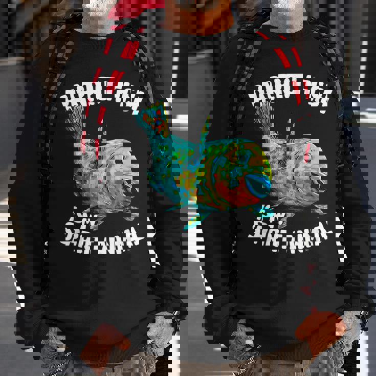 Parrotfish For Global Warming Activist Biologist Sweatshirt Gifts for Old Men