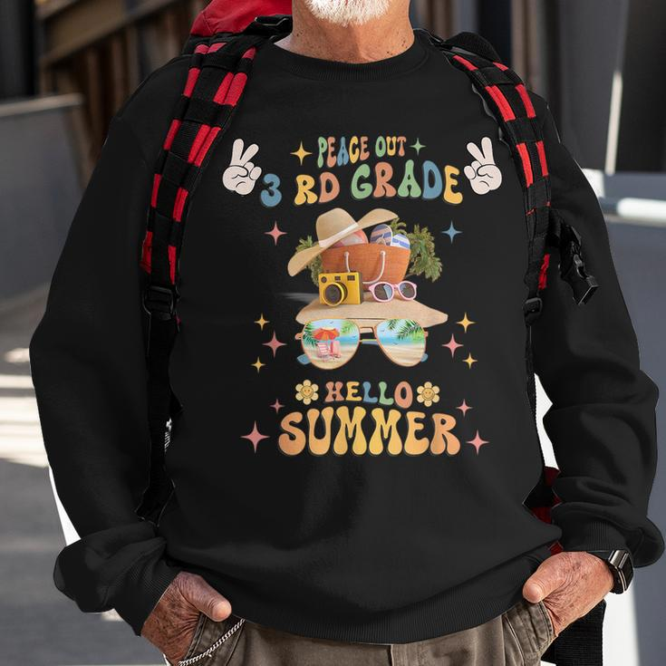 Peace Out 3Rd Grade Hello Summer Sweatshirt Gifts for Old Men