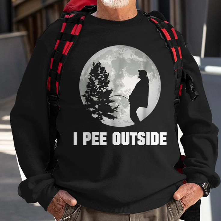 I Pee Outside Camping I Love Peeing Outside For Men Sweatshirt Gifts for Old Men