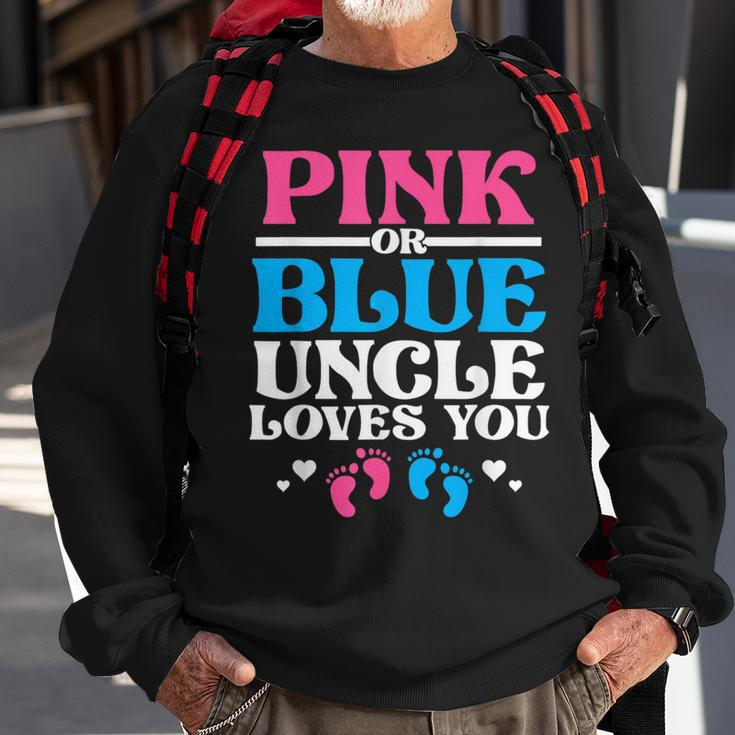Pink Or Blue Uncle Loves You Sweatshirt Gifts for Old Men