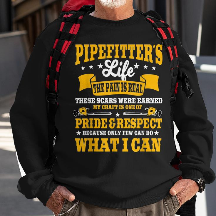 Pipefitter Steamfitter Tradesman Plumber Piping System Sweatshirt Gifts for Old Men