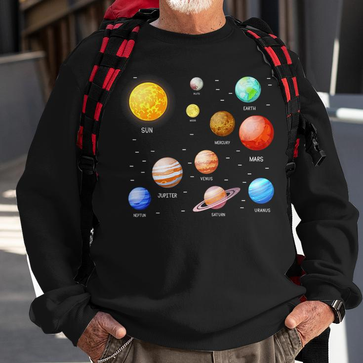 Planets Solar System Science Astronomy Space Lovers Astronomy Funny Gifts Sweatshirt Gifts for Old Men