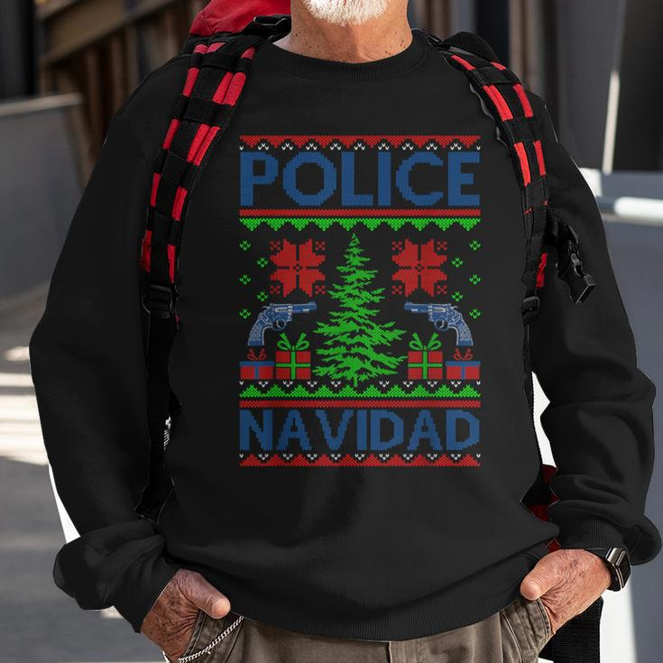Police Navidad Ugly Christmas Sweater Sweatshirt Gifts for Old Men
