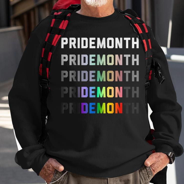 Pride Month Demon Lgbt Gay Pride Month Transgender Lesbian Sweatshirt Gifts for Old Men