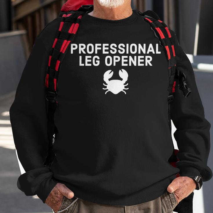 Professional Leg Opener Crab Legs Sweatshirt Gifts for Old Men