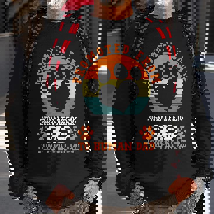 Promoted From Belgian Laekenois Dad Sweatshirt Gifts for Old Men