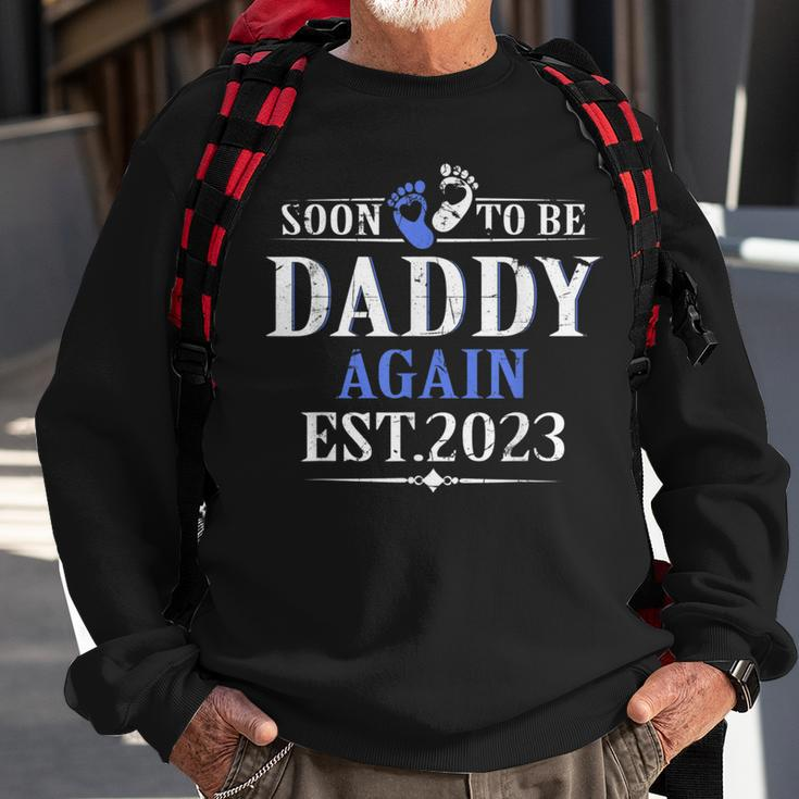 Promoted To Daddy Again 2023 Soon To Be Dad Again Sweatshirt Gifts for Old Men