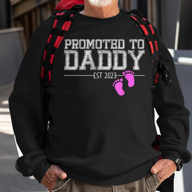 Promoted To Daddy Its A Girl Est 2023 New Dad First Daddy Sweatshirt Gifts for Old Men