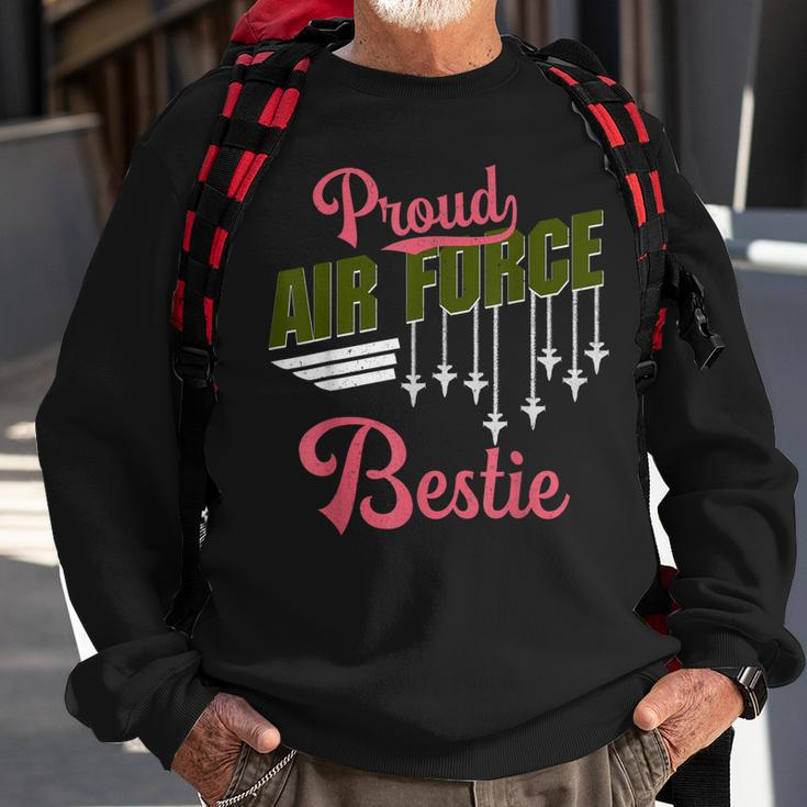 Proud Air Force Bestie Best Friend Pride Military Family Sweatshirt Gifts for Old Men
