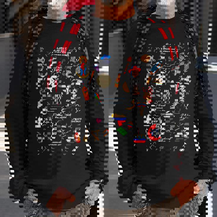 I Am A Proud Venezuelan Black Sweatshirt Gifts for Old Men