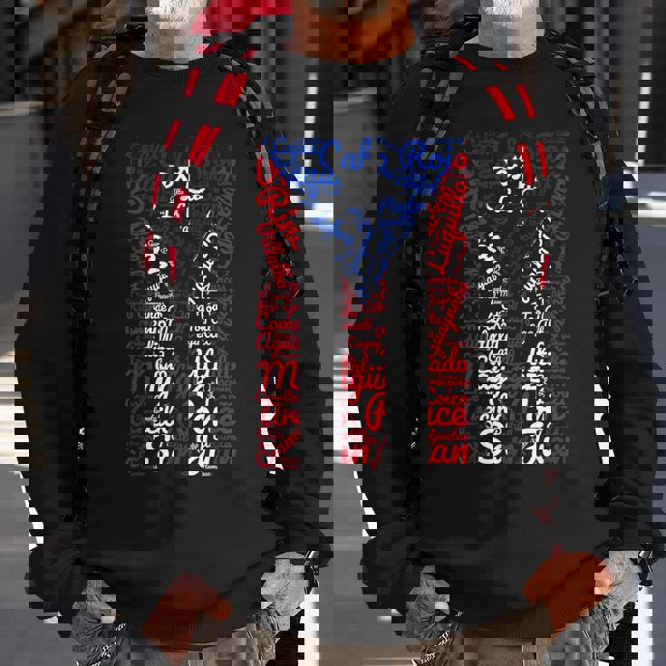 Pueblos En La Bandera De Puerto Rico Cities Of Puerto Rico Sweatshirt Gifts for Old Men