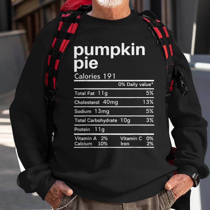 Pumpkin Pie Nutrition Facts Matching Thanksgiving Sweatshirt Gifts for Old Men