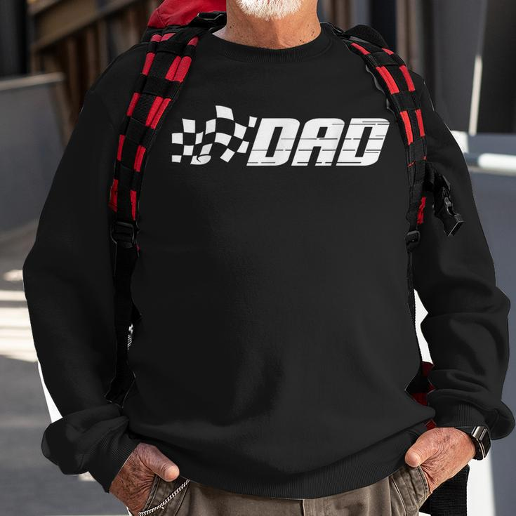 Racing Birthday Party Matching Family Race Car Pit Crew Dad Sweatshirt Gifts for Old Men
