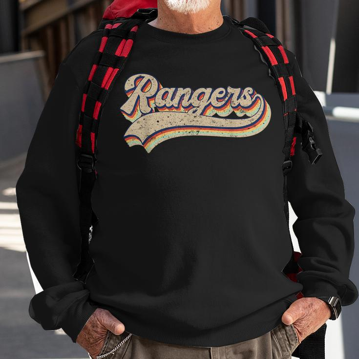 Rangers Name Vintage Retro Baseball Lovers Baseball Fans Sweatshirt Gifts for Old Men