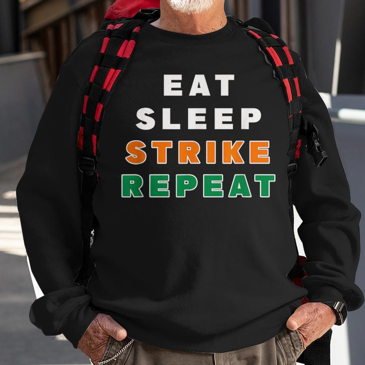 Rattler Eat Sleep Strike Repeat Sweatshirt Gifts for Old Men
