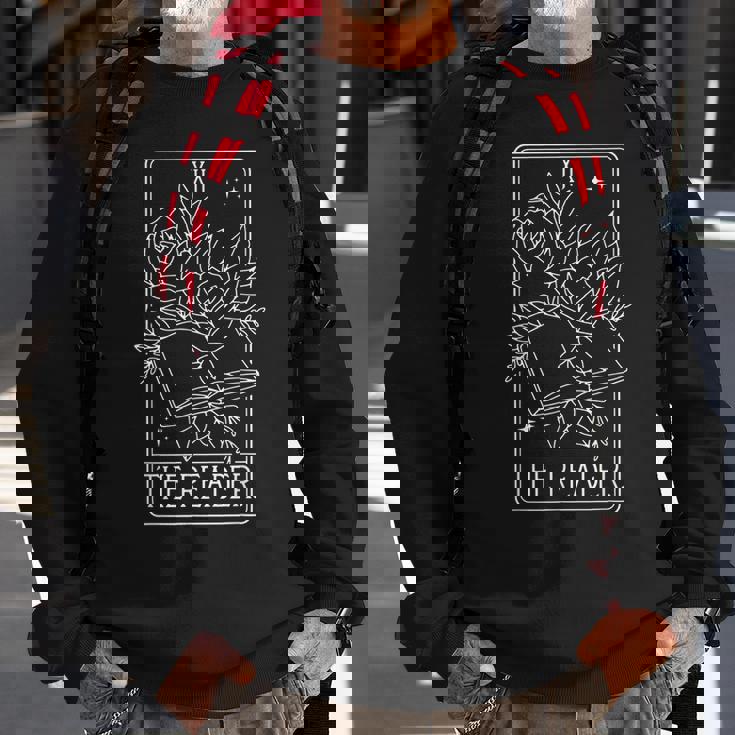 Reader Tarot Card Reading Book Tarot Card Author Writer Reading Funny Designs Funny Gifts Sweatshirt Gifts for Old Men