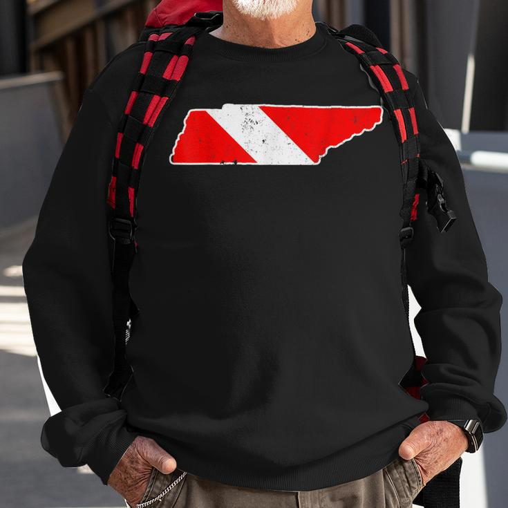 Rescue Diver Tennessee Diver Down Flag Sweatshirt Gifts for Old Men